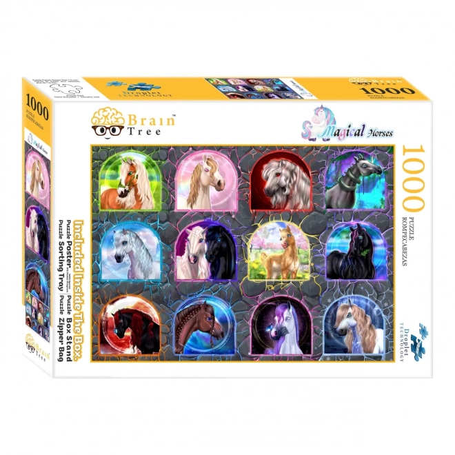 Brain Tree Magic Horses Puzzle 1000 Pieces