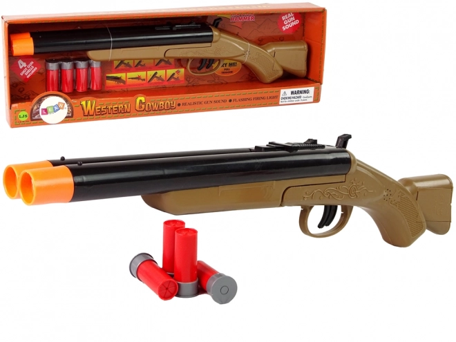 Cowboy Toy Rifle for Kids with Sound Effects