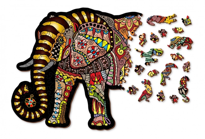 Wooden Puzzle Magic Elephant