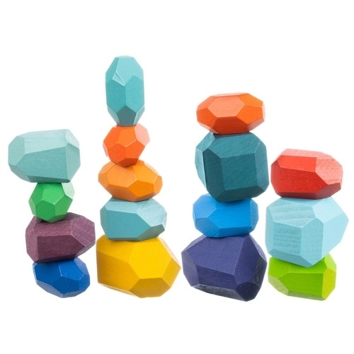 Wooden Building Blocks Set