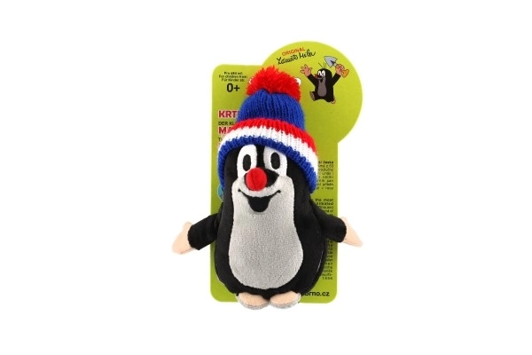 Mole Plush Toy with Winter Cap 15cm