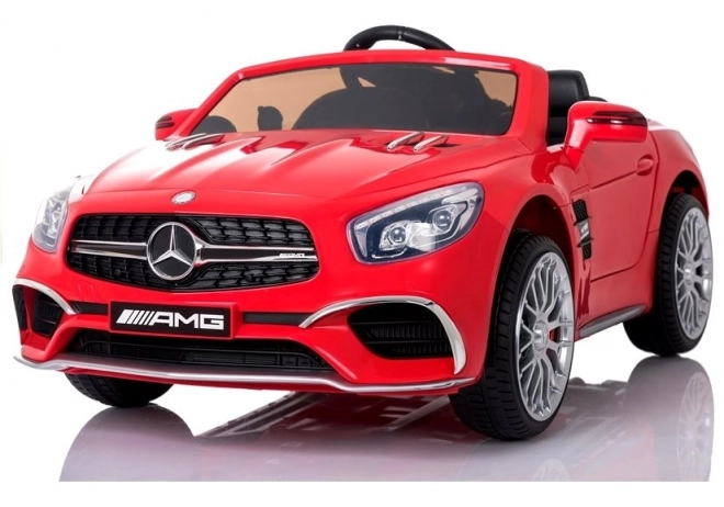 Red Mercedes Battery-Powered Ride-On Car with LCD Display