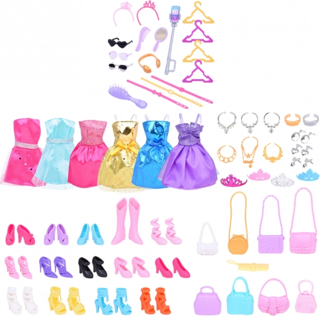Large Fashion Set Anlily Dresses and Accessories 65 pcs