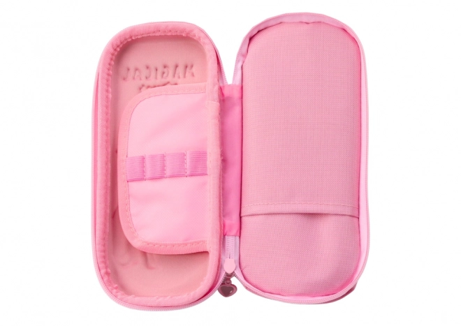 Pink Unicorn 3D Double Compartment Pencil Case