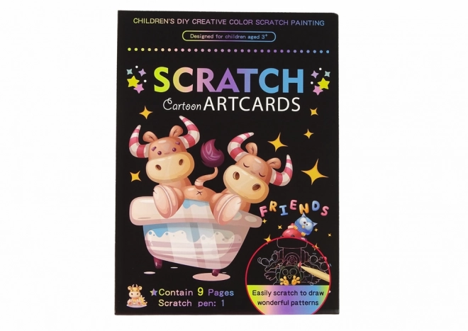 Scratch Art Animal Coloring Set for Kids