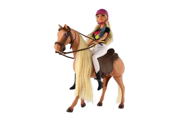 Anlily Equestrian Doll with Grooming Horse Set