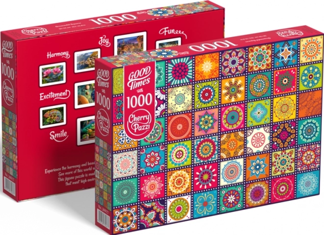 Cherry Pazzi Puzzle Squares with Ornaments 1000 Pieces