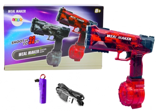 Automatic Red Water Gun