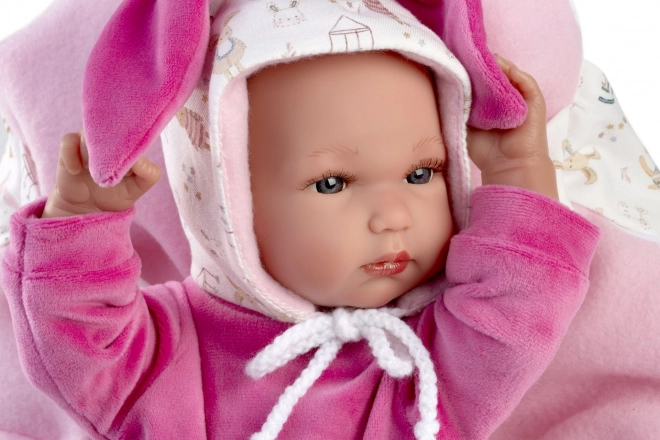 Llorens New Born Girl - Realistic Baby Doll with Full Vinyl Body 35 cm