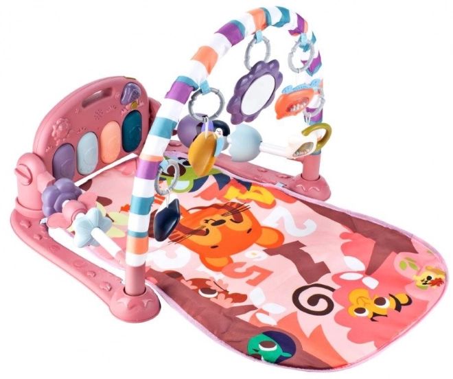 Educational Play Mat with Piano and Rattles