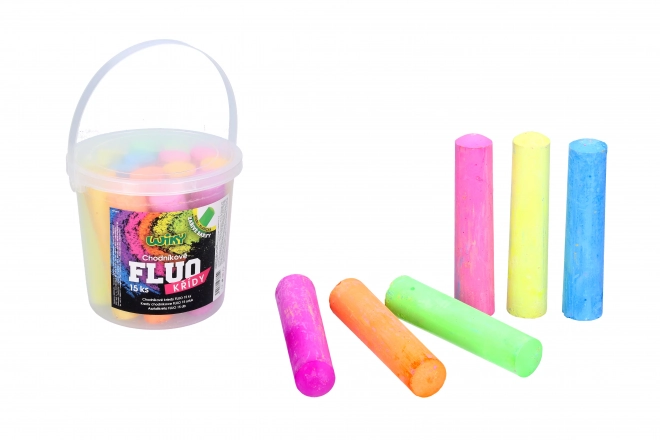 Fluorescent Sidewalk Chalk Set