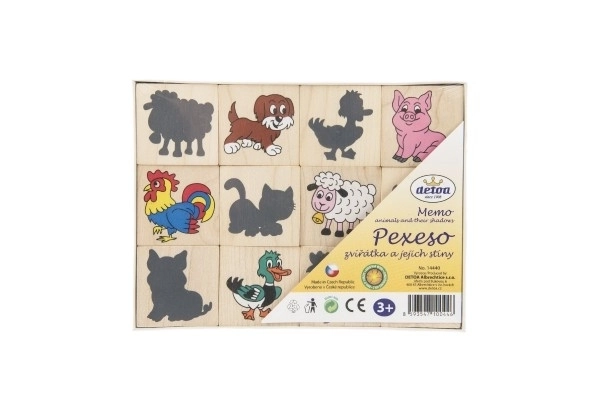 Detoa Kids Memory Game Animals and Their Shadows