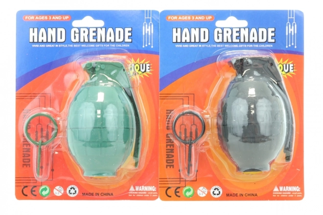 Sound-Activated Plastic Grenade Toy