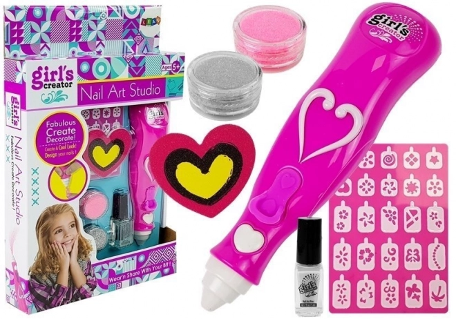 Glitter Nail Painting Set for Girls