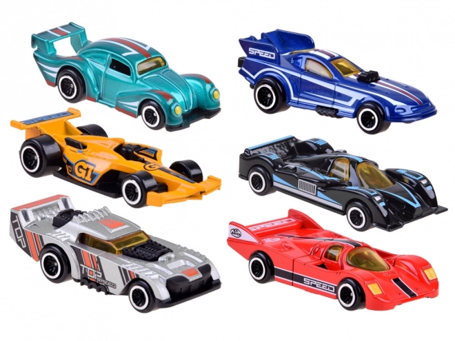 Metal Toy Cars Set with Road Signs