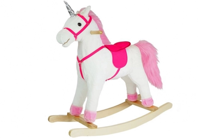 White Unicorn Rocking Horse with Sounds