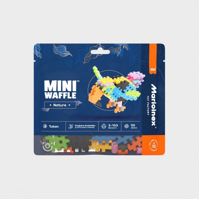 Mini Waffle Nature Toucan Building Blocks Set