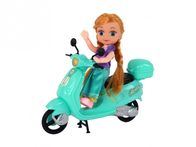 Doll Set with Scooters and Accessories