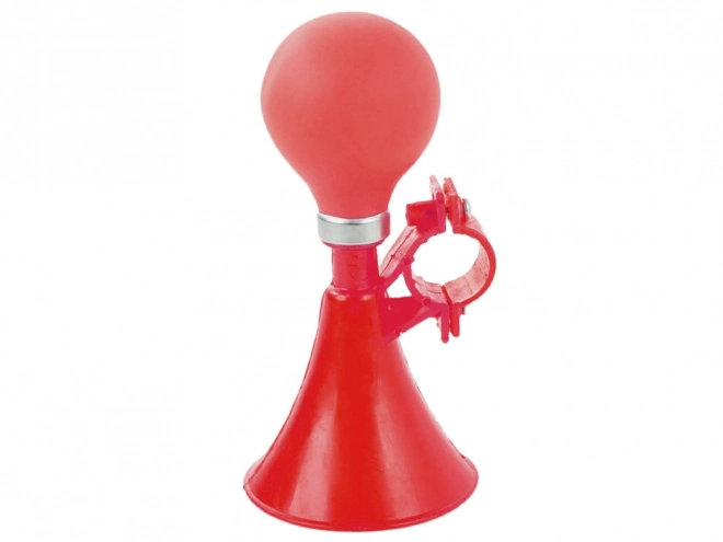 Rotes Fahrradrohr mit Glühbirne