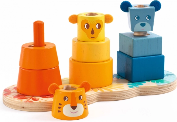 DJECO Children's Colorful Stacking Tower