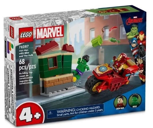 Iron Man with Motorcycle and Hulk LEGO Set