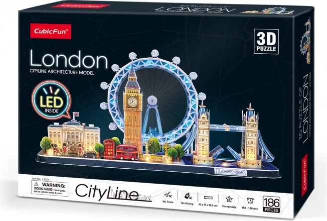 Puzzle 3D Cityline LONDON met LED-verlichting