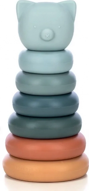 Silicone Stacking Tower and Teether Bear