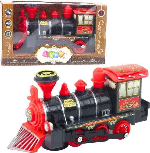 Locomotiva elettrica classica con luci, suoni e sensore ostacoli