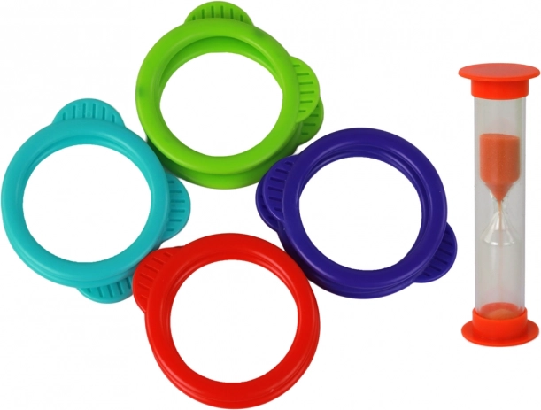 Anelli colorati e sfida a tempo