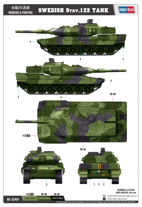 Swedish Tank Strv 122 Model Kit