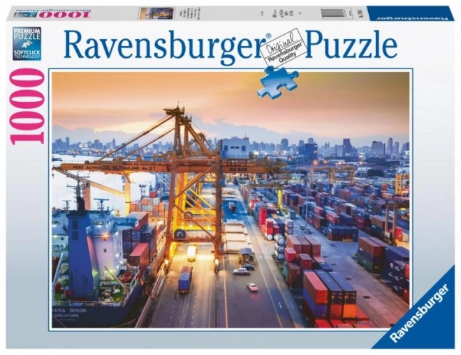 Hamburg Harbor 1000 Piece Puzzle