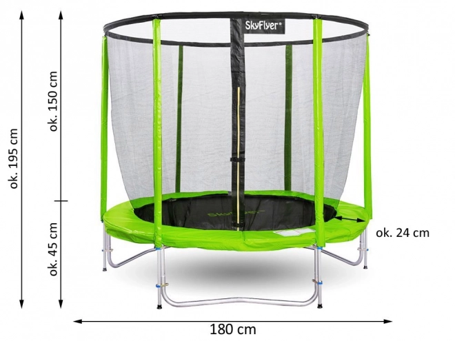 Outdoor Trampoline with Safety Net