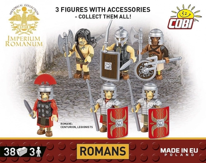 Roman Empire Toy Blocks - Roman Soldiers Set of 3