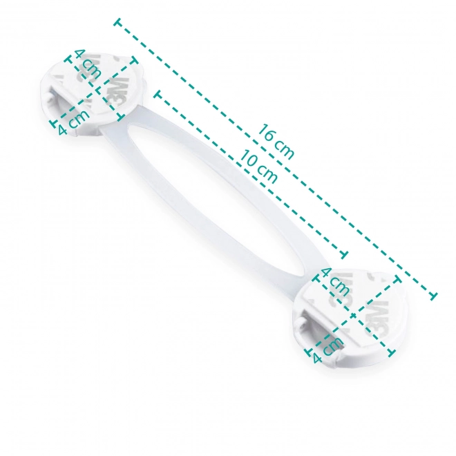 Flexible Cabinet Lock 2-Pack White