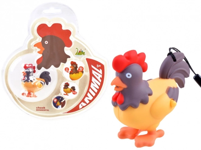 Rooster Keychain with Light and Sound