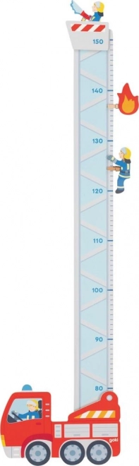 Goki Wooden Fire Station Growth Chart