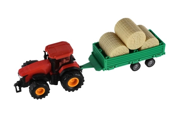 Tractor with Trailer and Bales Toy