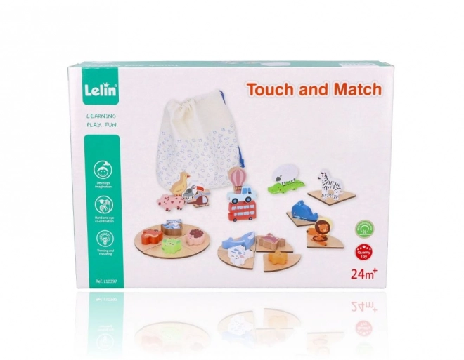 Touch and Recognize - Wooden Sensory Game