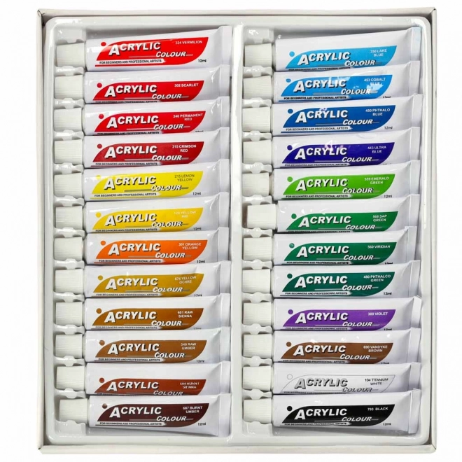 Artistic Acrylic Paint Set 24 Colors