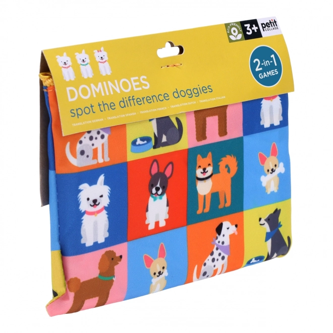 Petite Collage Double-Sided Domino Dogs and Numbers