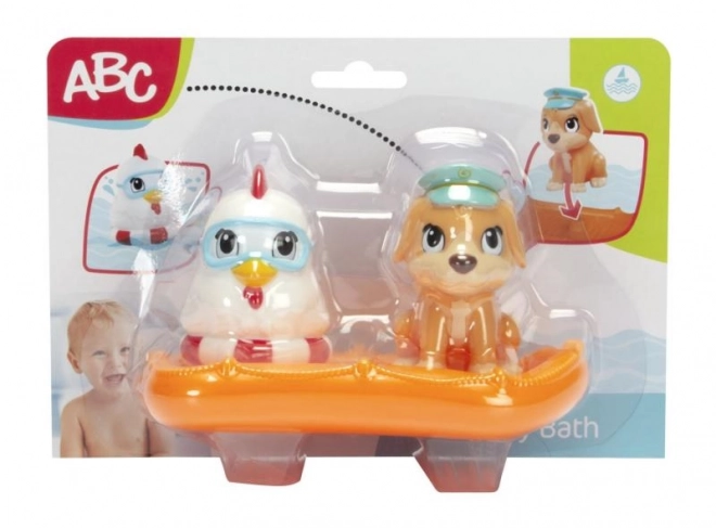 Animal Bath Toys with Boat