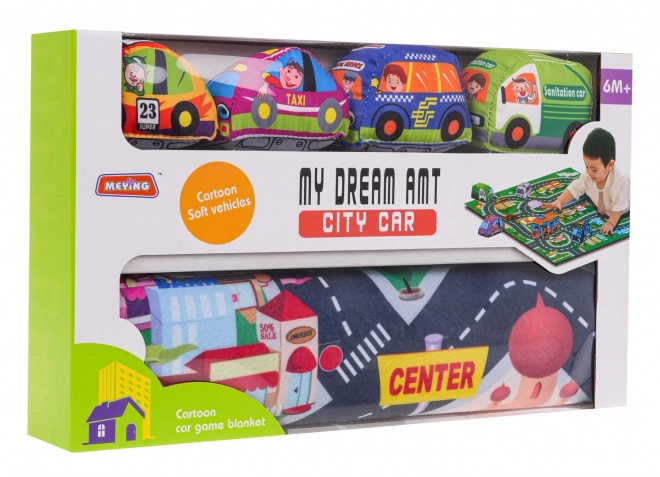 City Play Mat and Soft Vehicle Set