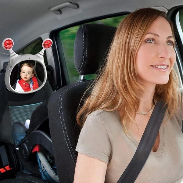 Car Back Seat Mirror with Music and Lights for Babies