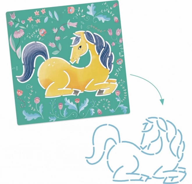 Djeco Horse Design Stencils