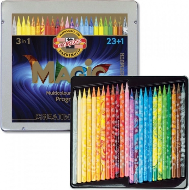 Magic 3-in-1 Multicolor Pencils 23+1 Set by Koh-i-Noor