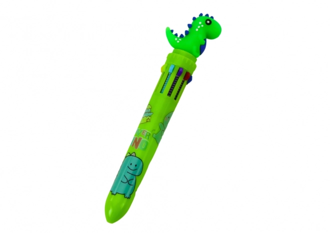 Multicolor Dinosaur Pen - Automatic 10 Colors Mix