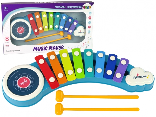 Colorful Xylophone Drum Set for Kids Music