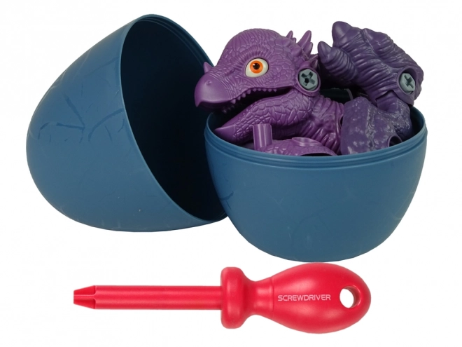 Stygimoloch Dinosaur with DIY Egg Screwdriver Set Purple