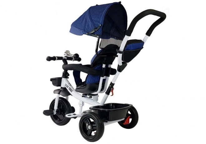 Blue Children's Tricycle with Parental Control