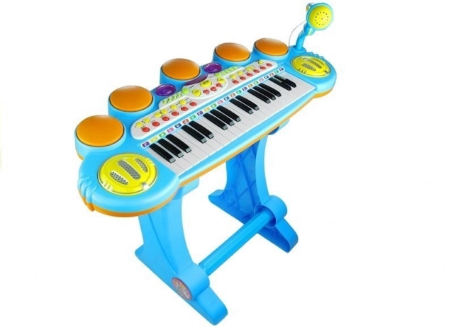 Children's Musical Keyboard Set with Drum and Microphone